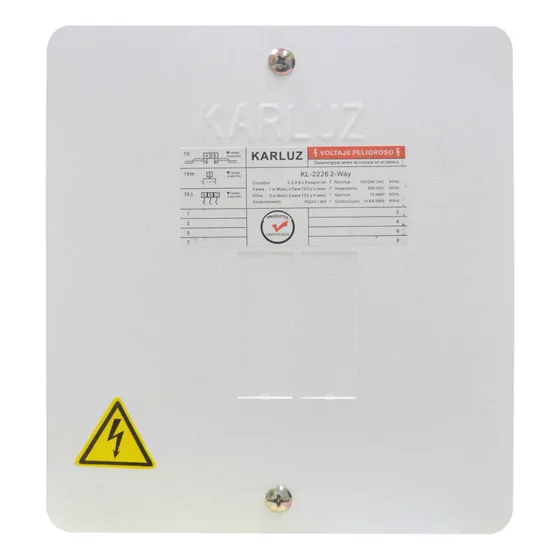 Caja Breaker Metalica 2 Circuitos Certificada Induma