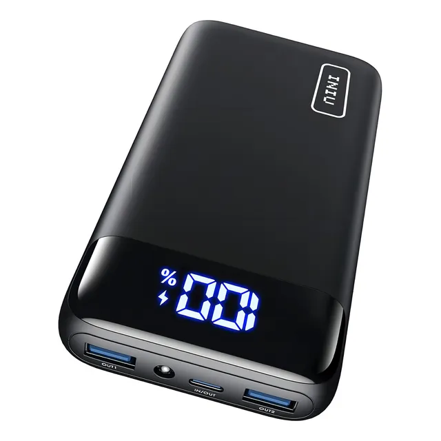 Cargador Portatil Iniu, 20w Pd3.0 Qc4.0 Pantalla Led.