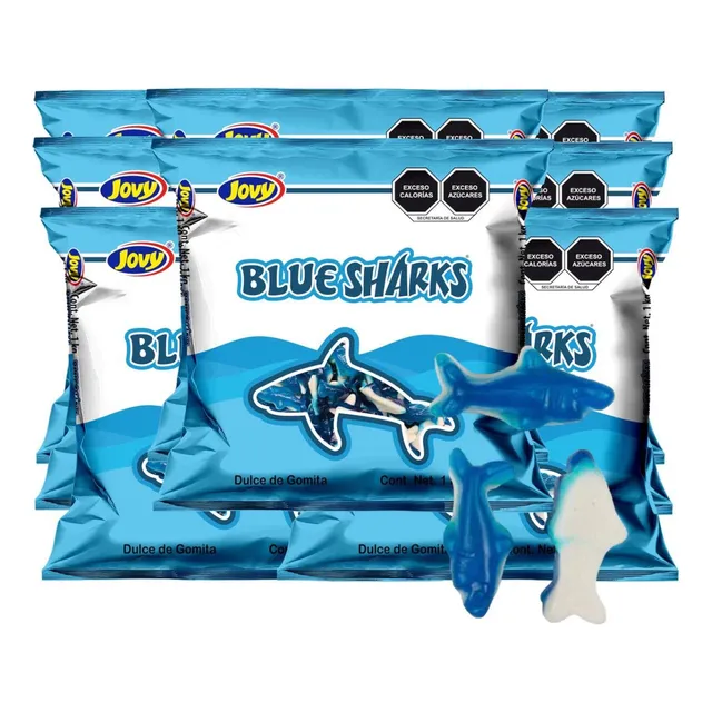 Gomitas Tiburón Mora Azul 8kg Jovy