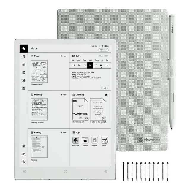 Tableta De Tinta Electrónica Viwoods Aipaper Mini De 8.2 Pul