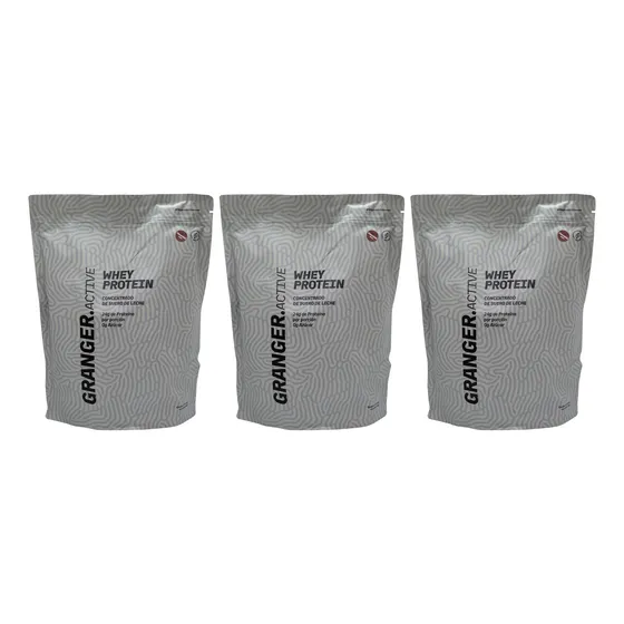 Granger X3 Whey Protein Suplemento Proteína Chocolate 3c