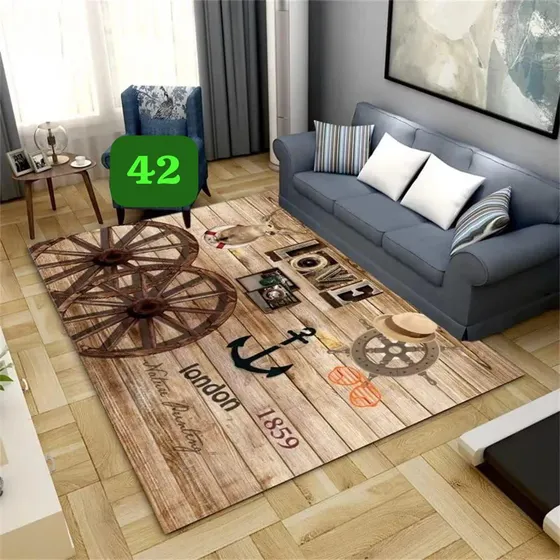 Tapete Alfombra Hogar Moderno 150*200 Cm Elegante Colores