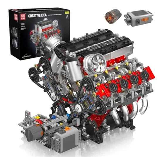 Mould King Kit De Modelo De Motor V8 10130 Que