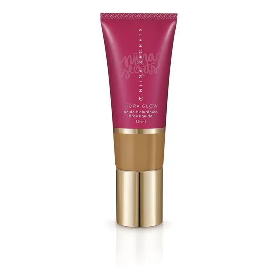 Base Líquida Niina Secrets Hidra Glow Cor 65 30ml Tom Médio