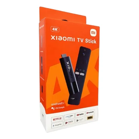 Control de voz Mi Tv Stick Xiaomi 4k Full HD de segunda generación, color negro