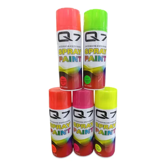 Pintura Spray Florecente Laca / Colores Variados 450ml