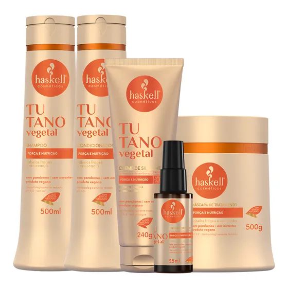 Kit Haskell Tutano Sh + Cond 500ml Mascara 500gr + 2 Itens