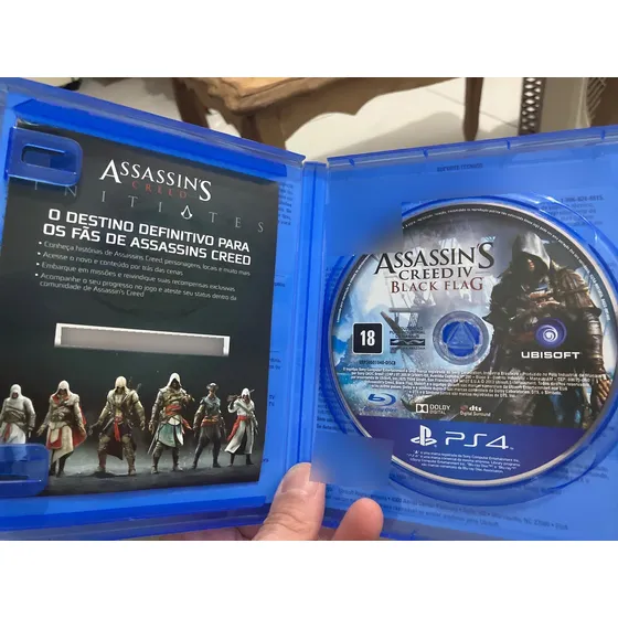 Jogo Assassin's Creed Iv Black Flag Ps4 Mídia Física