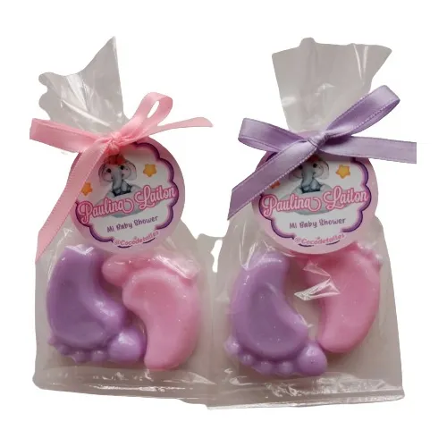 Kit De Recuerdos Nacimiento Jabon Glicerina Piecitos