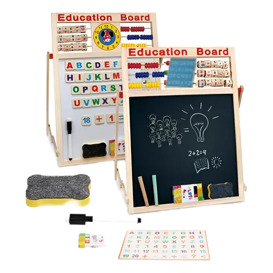Pizarra Para Niños 2en1 Magnética Letras Números Accesorios 