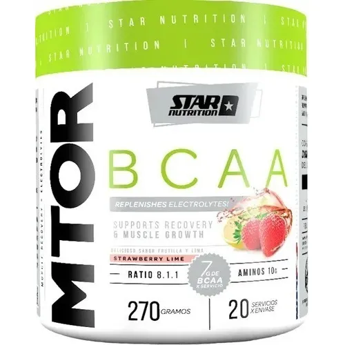 Mtor Bcaa 270 Gr Star Nutrition Aminoácido Nueva Fórmula 