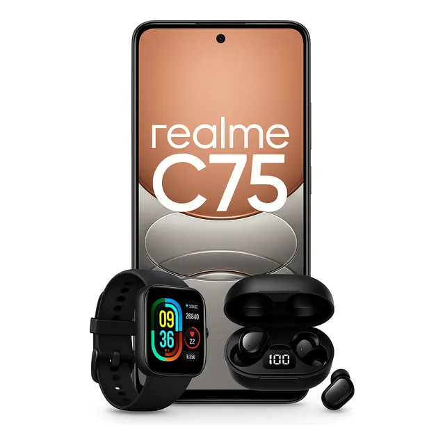 Celular Realme C75 256/8 A Prova D`agua 2025 Lançamento Novo