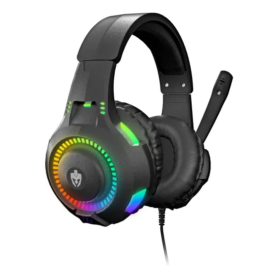 Fone De Ouvido Headset Gamer Rgb Led Pc Computador Vídeogame