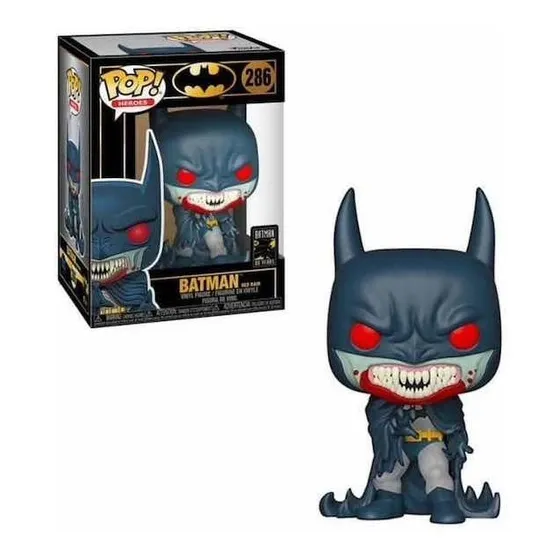 Funko Pop ! Dc Heroes: Batman Red Rain #286 With Protector