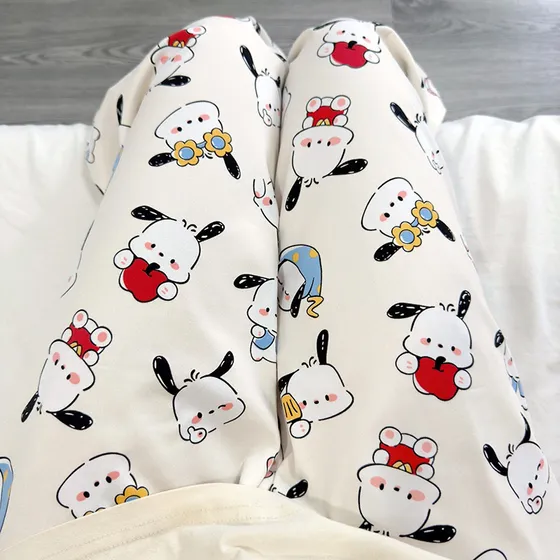 Pantalones De Pijama Con Dibujos Animados Estilo Instagram P