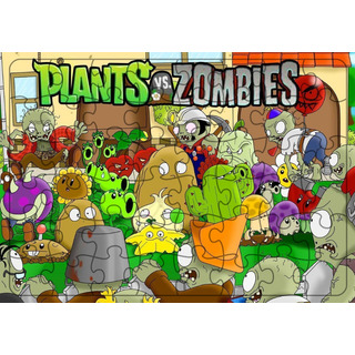 3 Rompecabezas Plantas Vs Zombis 20x28cm 120pzs Full Print 3 Rompecabezas Plantas Vs Zombis 20x28cm 120pzs Full Print