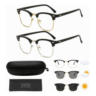 2pz Lentes Fotocromática Gafa Con Filtro De Luz Azul Unisexo 2pz Lentes Fotocromática Gafa Con Filtro De Luz Azul Unisexo