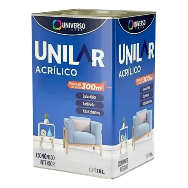 Tinta Anti Mofo Acrílico Parede Unilar - Escolha A Cor