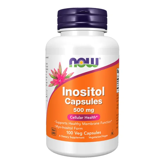 Inositol Vitamina Now Foods 500mg 100 Cápsulas Vegetales