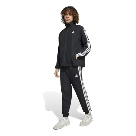 Conjunto De Agasalho Masculino Woven 3 Listras adidas Black Lisa M