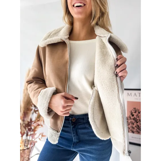 Campera Lulyna Gamulan Bifaz Tipo Chaqueta Con Cierre Mujer