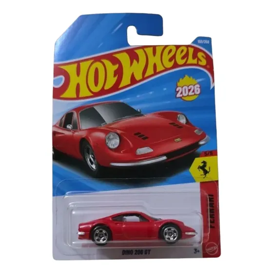 Hot Wheels Ferrari Dino 206 Gt Miniatura Lote G 2026
