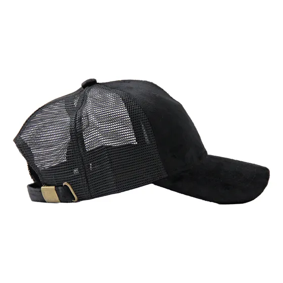 Gorra Visera Gabardina Con Red Trucker Ringo Vilo Negro Unico Liso
