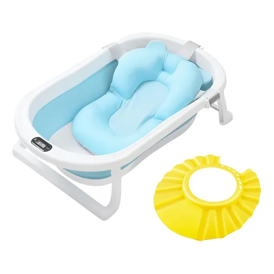 Baño Bebé Plegable + Colchón Baby Splash + Gorra