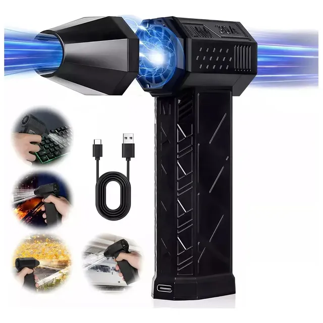 , Ventilador En Seco Turbo Mini Jet De 130000 Rpm De Largo