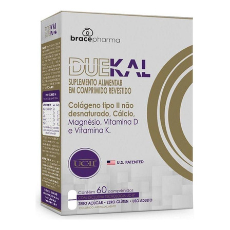 Duekal - Colágeno Tipo Il + Cálcio + Mag + Vit D + Vit K - 60cp Duekal - Colágeno Tipo Il + Cálcio + Mag + Vit D + Vit K - 60cp