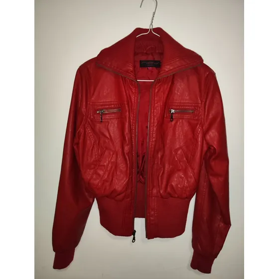 Chaqueta Cuero Sintético Dama Talla S