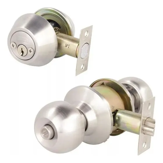 Combo Perilla/cerrojo Phillips Gamma Mx5335 Acexo Inoxidable