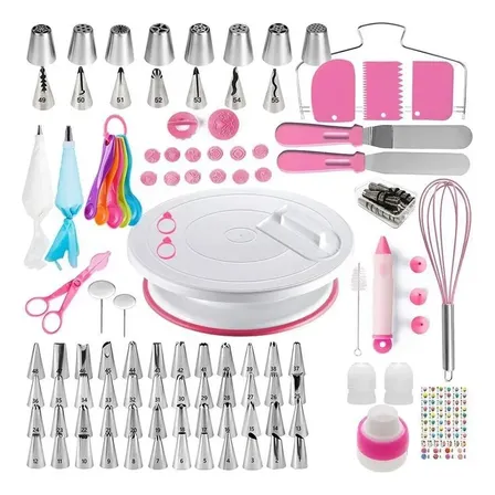 Kit Confeiteiro Iniciante Completo Com Bicos De Confeitar