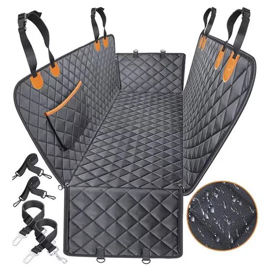 Funda Cubre Asiento Protector Auto Impermeable Mascota Perro Raitot Negro