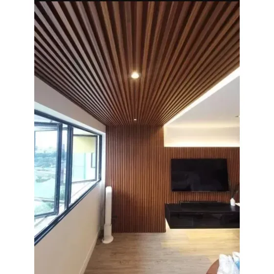 Wallpanel Pvc, Decoración Pared Techo Caoba, Gris, Madera