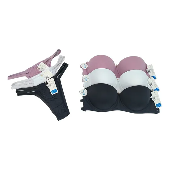Conjunto De Sujetador De 3 Piezas, Cómodo, Push-up, Copa B
