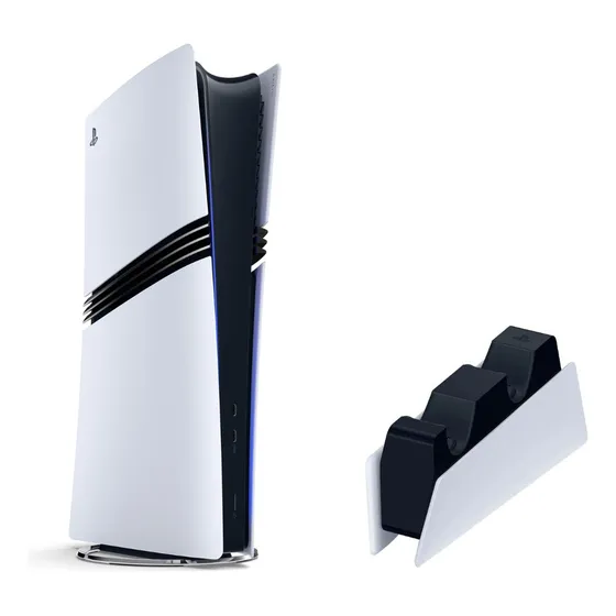 Kit Console Playstation 5 Pro Ssd Com 2tb 8k Edição Digital Branco