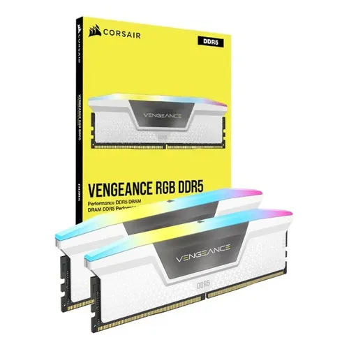 Memória Corsair Vengeance Rgb Branca Ddr5 2 X 32gb 6000mhz