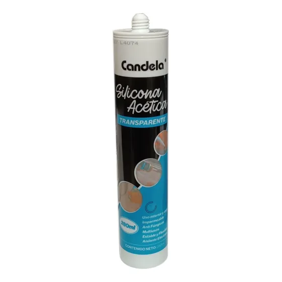 Sellador De Silicona Acetica X280ml Transp Pack X24 Unidades