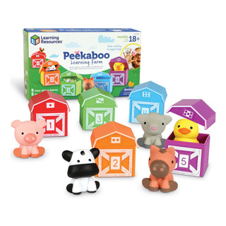 Toy Learning Resources Peekaboo Learning Farm, 10 Piezas Toy Learning Resources Peekaboo Learning Farm, 10 Piezas