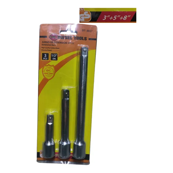 Juego Extensiones Para Rache 3 Pzas Cuadrante 1/2 Diesel To 