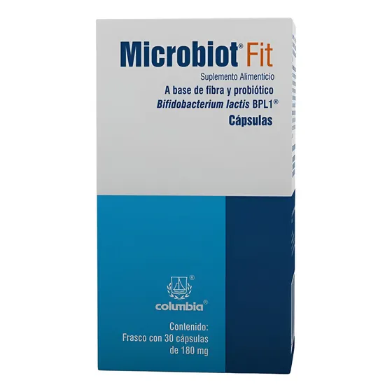 Microbiot Fit 30 Caps, Bifidobacterium Lactis Bpl-1 Sabor Sin sabor