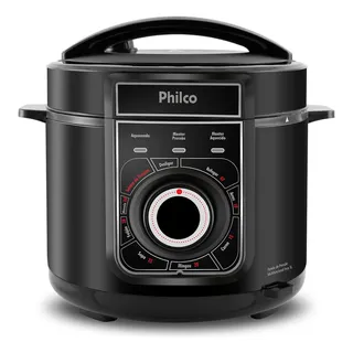 Panela De Pressão Elétrica Multifuncional Philco Ppp02pi 900w Cor Preta 220v Panela De Pressão Elétrica Multifuncional Philco Ppp02pi 900w Cor Preta 220v