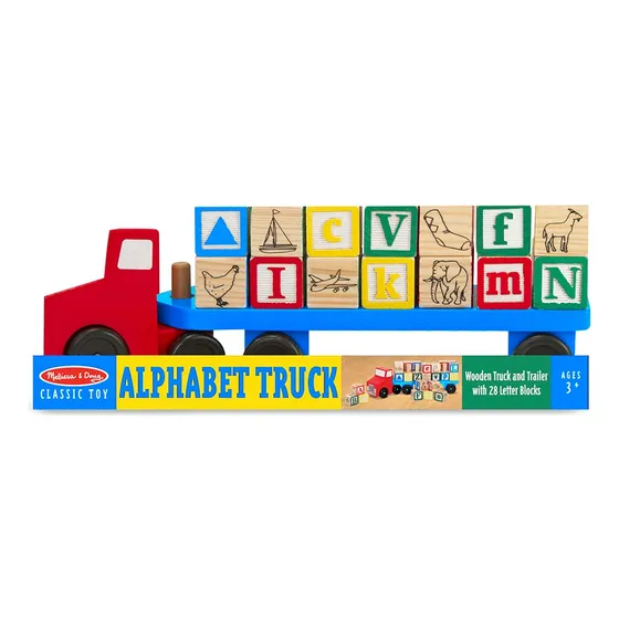 Bloques De Alfabeto Camión De Madera Melissa & Doug