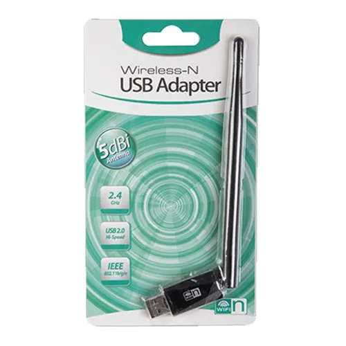 Adaptador Wifi Usb 2.0 Con Antena 270 Mbps 5dbi 802,11b/g/n