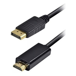 Cabo Adaptador Displayport Audio E Vídeo Para Hdmi Macho 1.8 Cabo Adaptador Displayport Audio E Vídeo Para Hdmi Macho 1.8