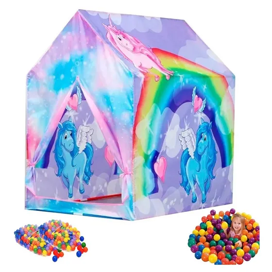 Carpa Casita Infantil Plegable Juego Para Niños + 50 Pelotas