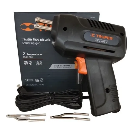 Cautín Tipo Pistola 140w/100w Cód.17548 Truper