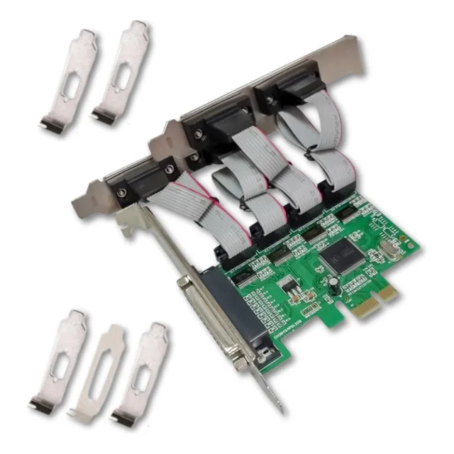 Tarjeta Serial 4 Puertos + 1 Paralelo Mts-pcie4s1p384