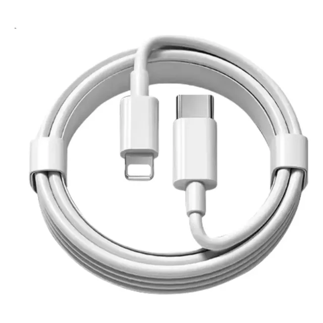2 Metros Línea De Datos Carga Rápida Para iPhone, Blanco